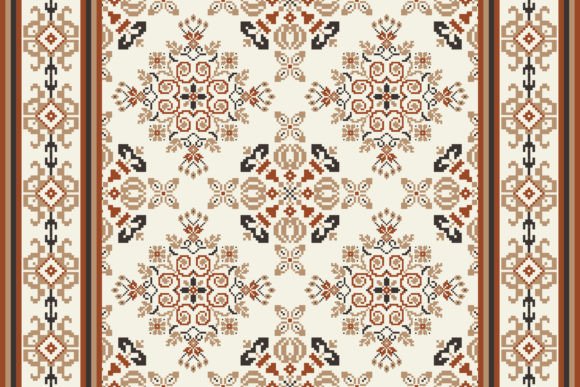 Beautiful Floral Cross Stitch Pattern