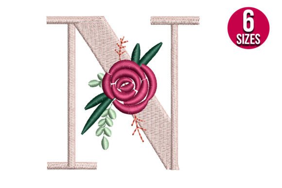 Floral Alphabet N Letter Review