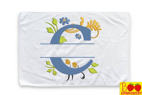 Floral Letter C: A Seasonal Embroidery Gem