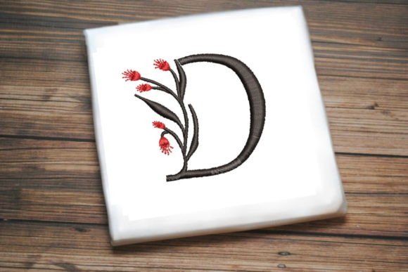 Floral Monogram Letter D Review