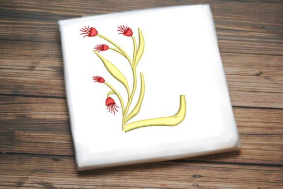 Floral Monogram Letter L Review